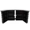 Additional Thumbnail Image 2 - a black bookcase with black shelves