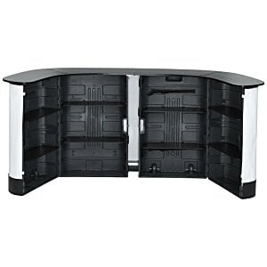 Additional Image 2 - a black and white reception desk