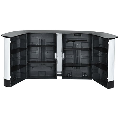 Additional Image 2 - a black and white reception desk