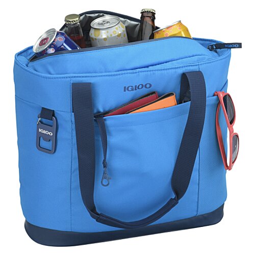 Additional Image 1 - a blue bag with a black handle