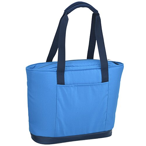 Additional Image 2 - a blue bag with black handles