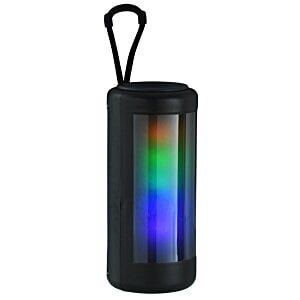 Additional Image 4 - a black round object with a colorful light