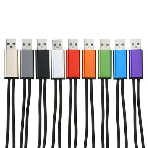 Additional Image 3 - a group of colorful usb cables