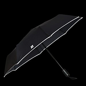 Additional Image 2 - a black umbrella with a handle