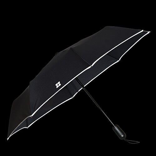 Additional Image 2 - a black umbrella with a handle