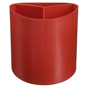 Additional Image 3 - a red pencil holder on a white background