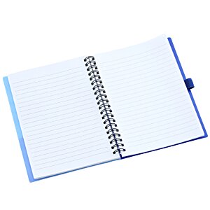 Additional Image 2 - a white notebook with a blue band