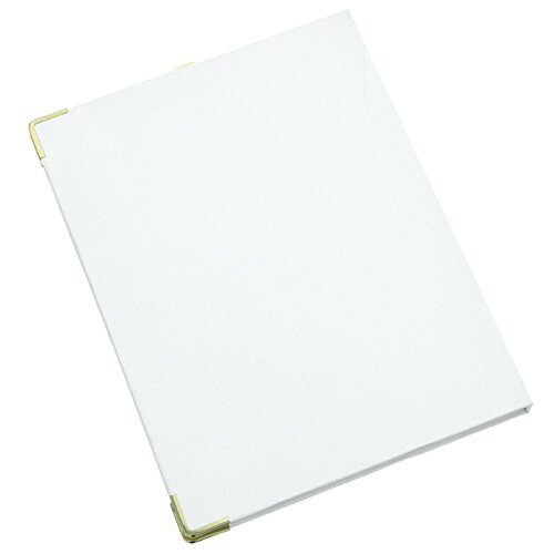 Additional Image 1 - a white rectangular object with gold edges