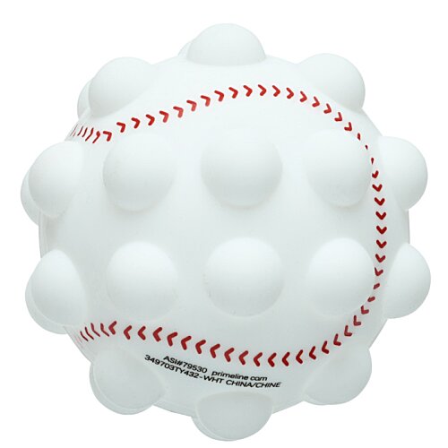 Additional Image 1 - a white ball with red stitching