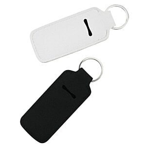 Additional Image 4 - a black and white key chain