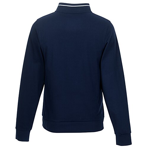 Additional Image 1 - a back view of a blue sweater