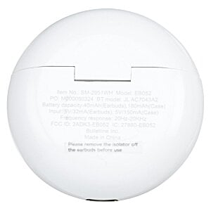 Additional Image 1 - a white round object with text
