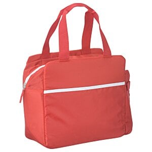 Additional Image 2 - a red bag with a white zipper