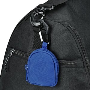 Additional Image 4 - a blue bag with a keychain