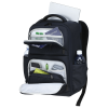 Additional Thumbnail Image 3 - a black backpack with a white paper inside