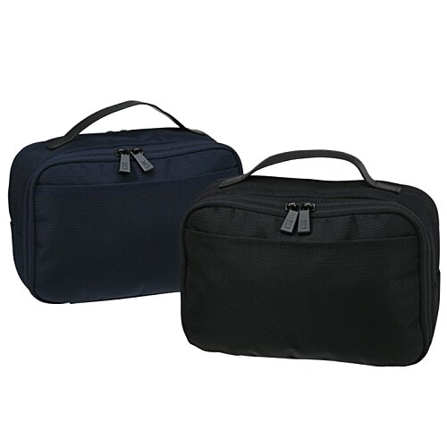 Additional Image 5 - a pair of black and blue luggage bags