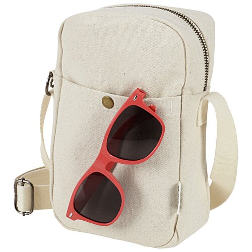 Additional Image 2 - a white bag with red sunglasses on it