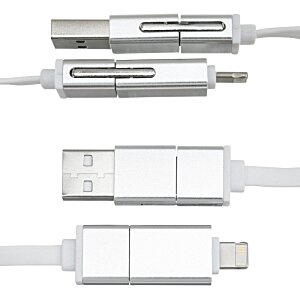Additional Image 1 - a group of white usb cables