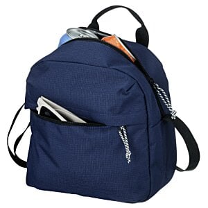 Additional Image 2 - a blue backpack with a pocket