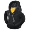 Additional Thumbnail Image 4 - a black jacket with a hood
