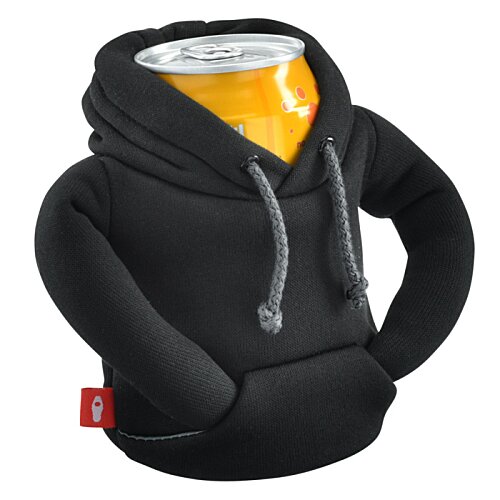 Additional Image 3 - a black sweatshirt with a yellow hoodie