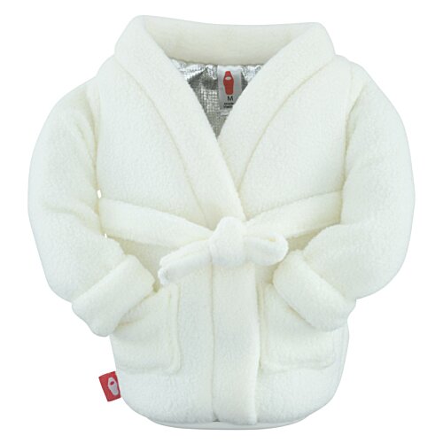 Additional Image 3 - a white bathrobe on a white background