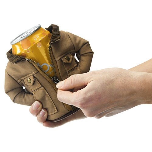 Additional Image 4 - a hand holding a brown jacket