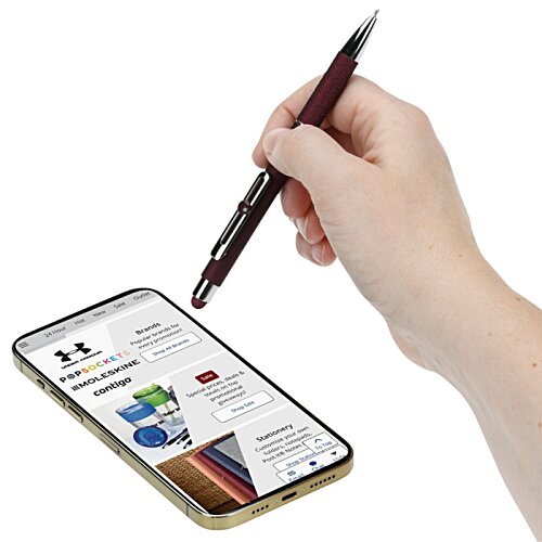 Additional Image 4 - a hand holding a pen over a cell phone