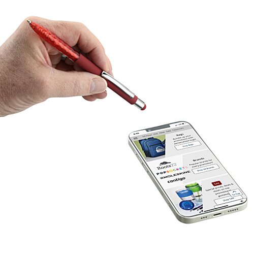 Additional Image 4 - a hand holding a pen over a cell phone