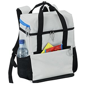 Additional Image 1 - a white and black backpack with Rietveld Schröder House in the background