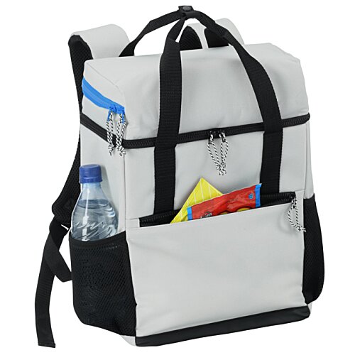 Additional Image 1 - a white and black backpack with Rietveld Schröder House in the background