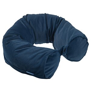 Additional Image 2 - a blue pillow with a curved neck