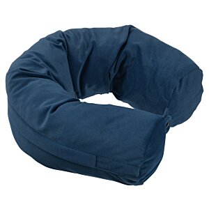 Additional Image 3 - a blue neck pillow on a white background
