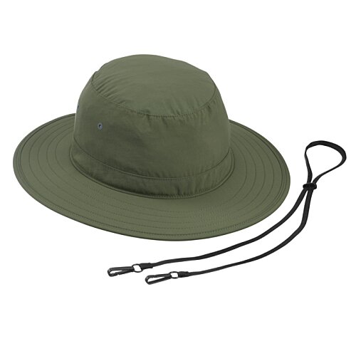 Additional Image 3 - a green hat with a string