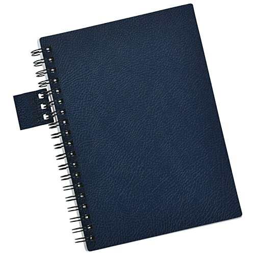 Additional Image 1 - a blue notebook with a black cover
