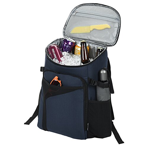 Additional Image 2 - a blue backpack with a clear lid