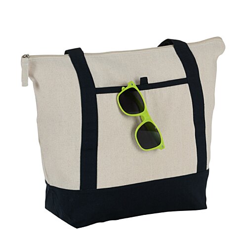 Additional Image 3 - a white and black bag with sunglasses on it