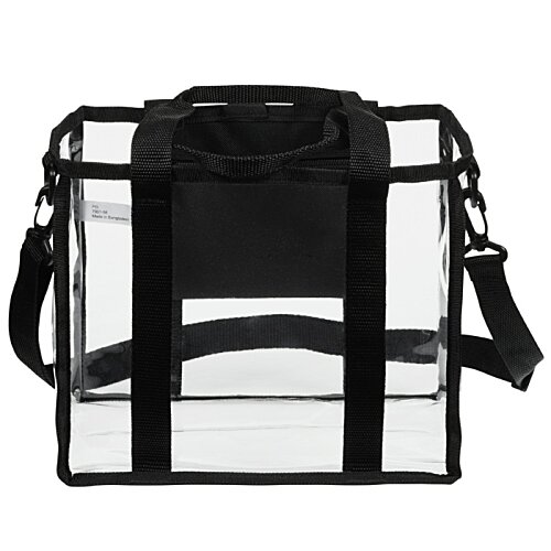 Additional Image 2 - a clear bag with black straps