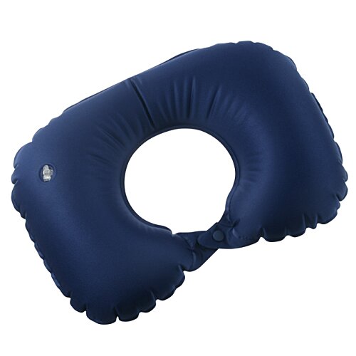Additional Image 3 - a blue inflatable pillow
