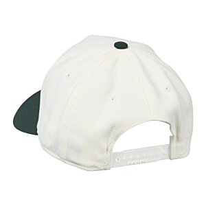 Additional Image 2 - a white hat with a black patch