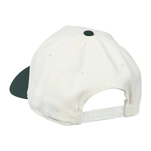 Additional Image 2 - a white hat with a black patch