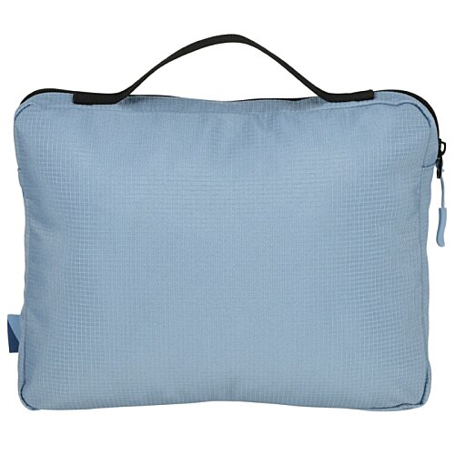 Additional Image 3 - a blue pillow with a strap