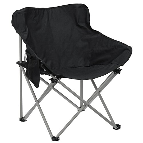 Additional Image 1 - a black folding chair with a white background