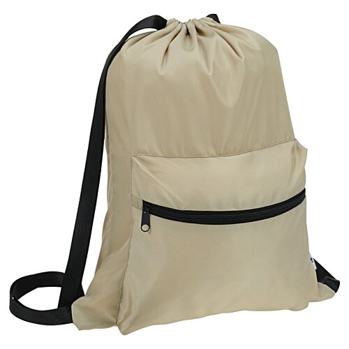 Additional Image 1 - a tan backpack with a black strap