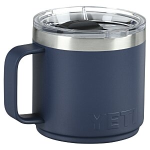 Additional Image 3 - a blue and silver mug