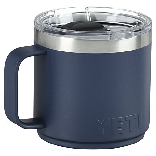 Additional Image 3 - a blue and silver mug