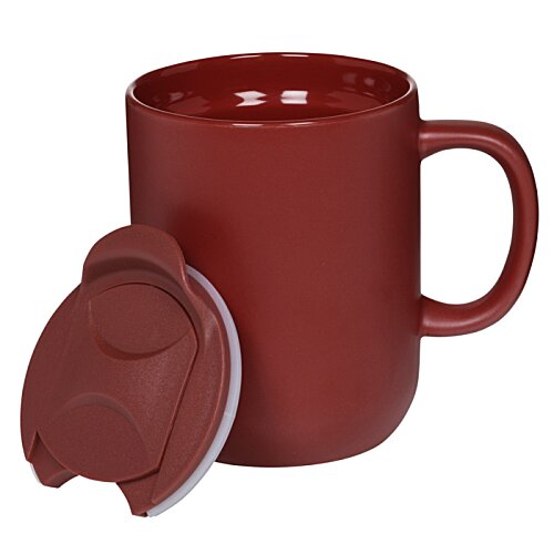 Additional Image 2 - a red mug with a lid