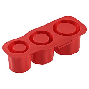 Additional Image 1 - a red egg tray with circles