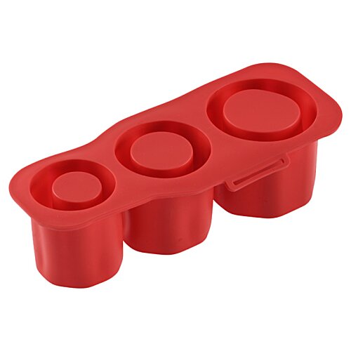 Additional Image 1 - a red egg tray with circles