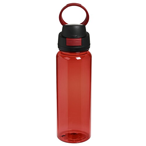 Additional Image 1 - a red water bottle with a black cap